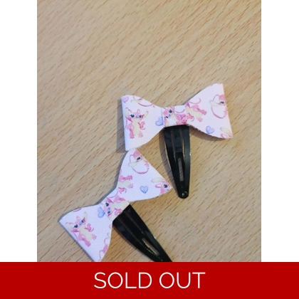 Disney Angel Hair Bow Clip Set